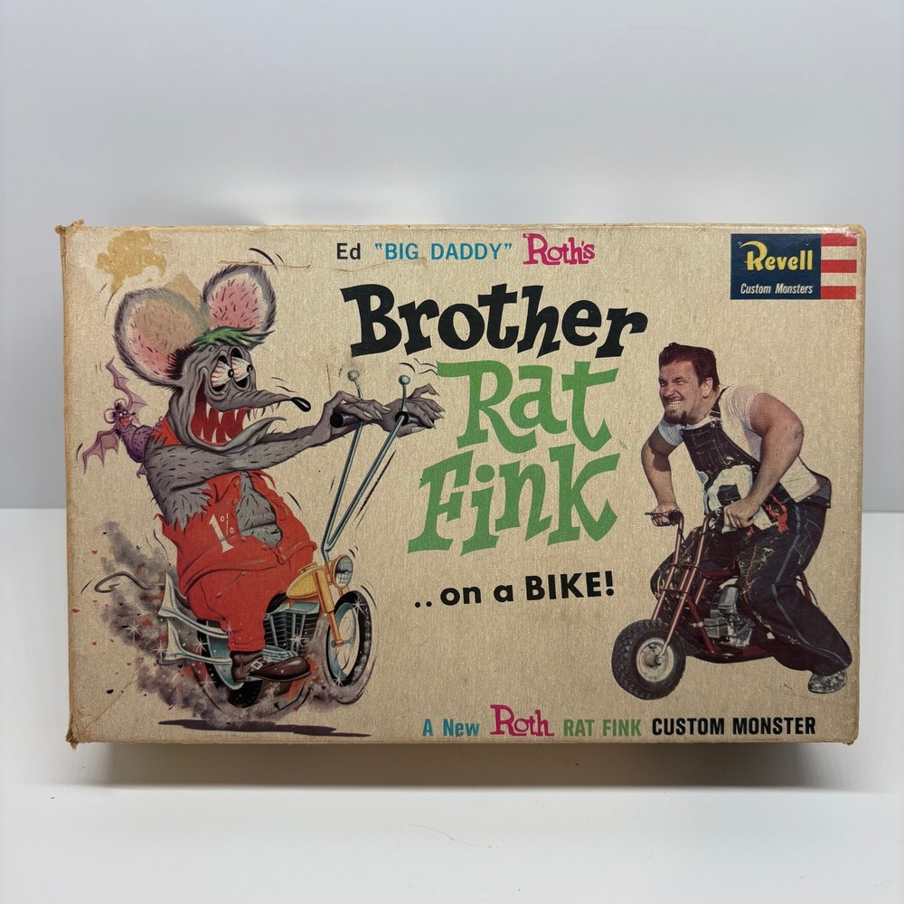 Vintage 1964 Ed Big Daddy Roth Revell Brother Rat Fink Box Manual Only - Picture 2 of 16